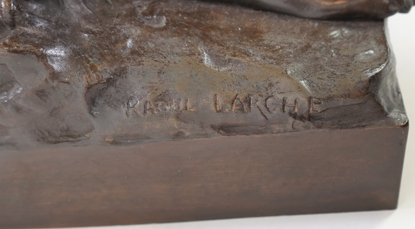 François-Raoul Larche, (1860-1912). 'Vingt Ans', a large patinated bronze figure